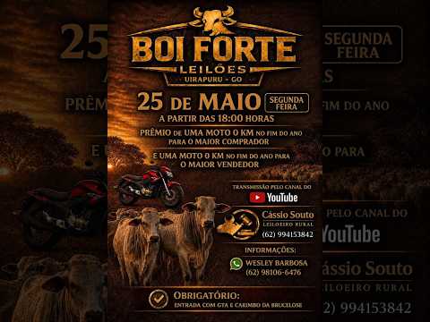 BOI FORTE LEILOES UIRAPURU-GO 25/05/2026