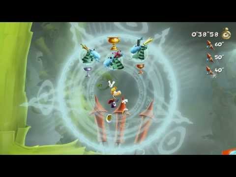 Rayman Legends - Walkthrough Part 19 - Castle in the Clouds Invaded ( All Teensies - Wii U )