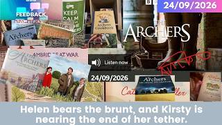 2026 09 24 The Archers Soap Opera: Driving Disasters & Village Dilemmas