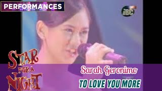 Sarah Geronimo - To Love You More | STAR FOR A NIGHT GRAND FINALS (2003)