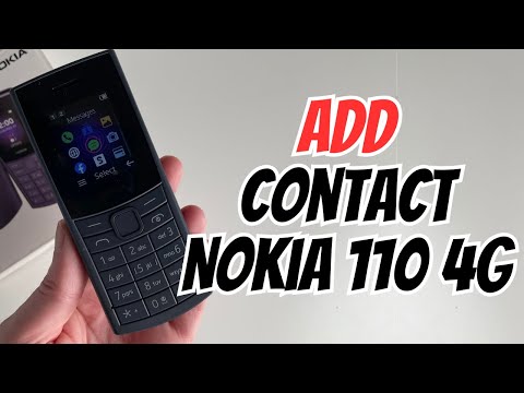 How To Add a contact on Nokia 110 4G
