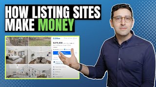 How do real estate listing sites make their money?