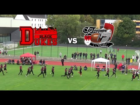 🏈 Coburg Black Dukes vs CoTrojans | Stadtderby | Aufbauliga Bayern Nord | American Football 2019