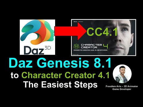 Daz Genesis 8.1 to Character Creator 4.1 - Tutorial