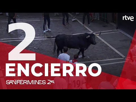 SEGUNDO ENCIERRO de San Fermín 2025 | Toros de Cebada Gago