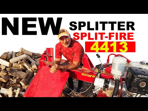 FIREWOOD SPLITTING with SPLIT-FIRE 4413 LOG SPLITTER!