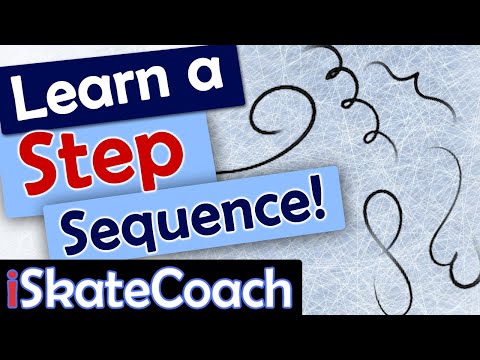 Your first ever step sequence on ice skates!