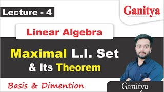 Maximal Linear Independent Set | Show that Maximal Linear Independent Set form Basis of Vector Space