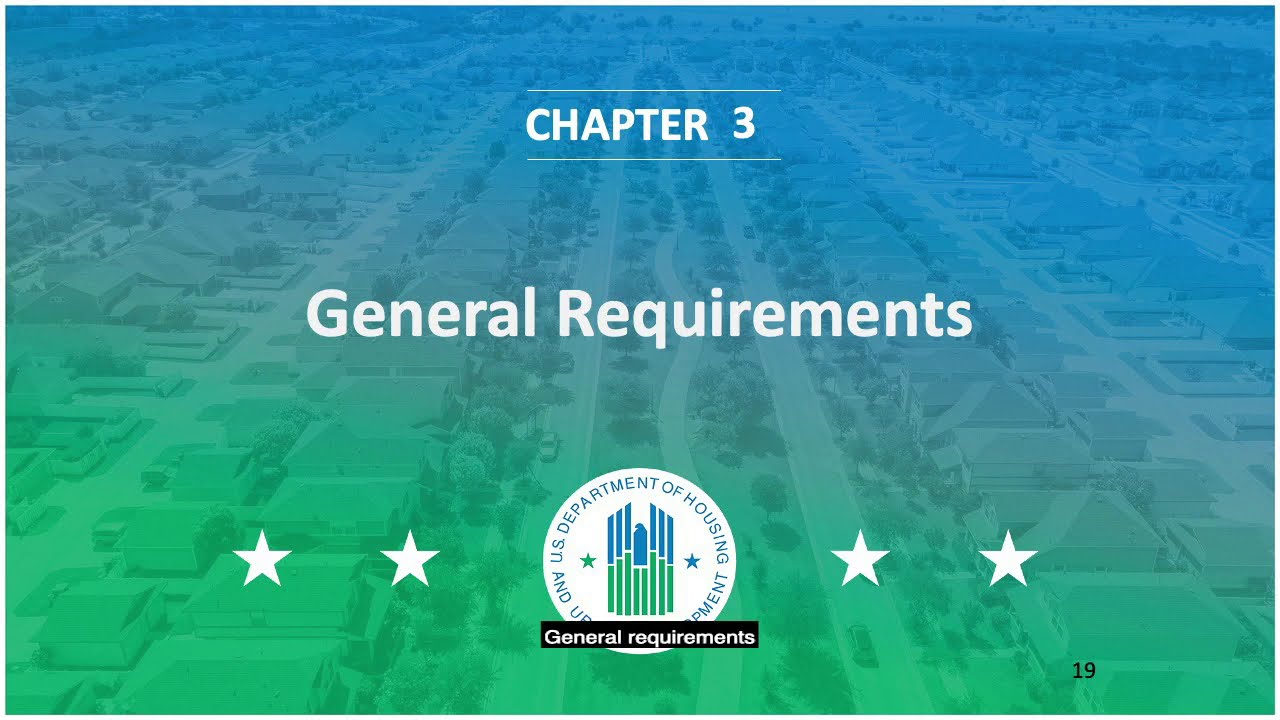 PHA Procurement Training: Chapter 3 - General Requirements
