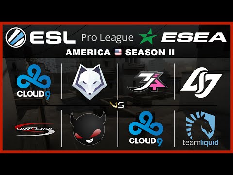 ESL ESEA NA S2 W7D1 All Matches | C9 vs coL, WFX vs NME, 3sUP vs C9 & CLG vs TL
