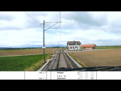 Cab ride Burgdorf to Solothurn - Führerstandsmitfahrt Burgdorf nach Solothurn