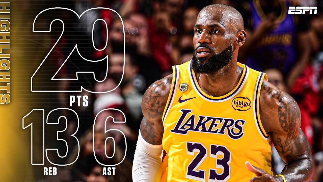 HIGHLIGHTS from LeBron James' CLUTCH Game 3 ‼️ Epic go-ahead triple sends it to OT! | NBA on ESPN