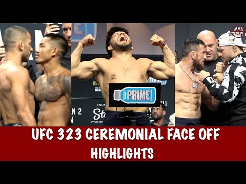 UFC 323 Ceremonial FINAL Face off Highlights