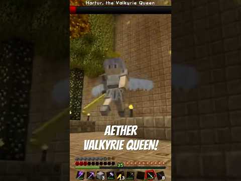 Coppit - Minecraft Aether Valkyrie Queen Fight #shorts #minecraftshorts #short