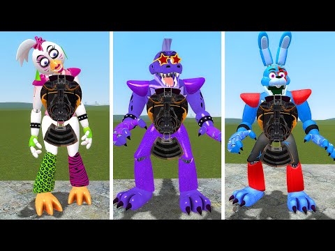 FNAF Security Breach Entering All Animatronics NPCs In Garry's Mod! (Five Nights At Freddy's)