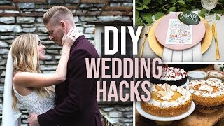 12 DIY Wedding Tips & Hacks!
