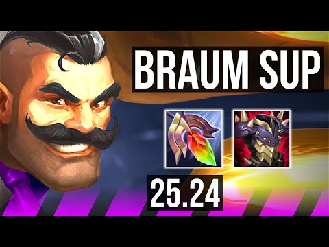 BRAUM & Ashe vs PYKE & Miss Fortune (SUP) | KR Master | 25.24