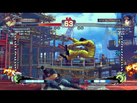 SSF4 AE: elwoodblues85 (Guy) vs YAMOR (Fei Long)