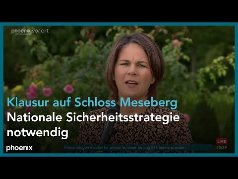 Baerbock, Lambrecht zur Klausur auf Schloss Meseberg am 30.08.22