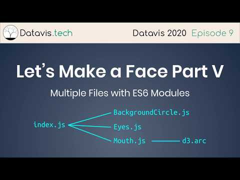 Datavis 2020 Episode 9 - Let's Make a Face Part V multiple files with ES6 modules