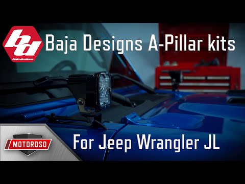 A-Pillar LED kits for Jeep Wrangler JL and Gladiator JT from Baja Designs
