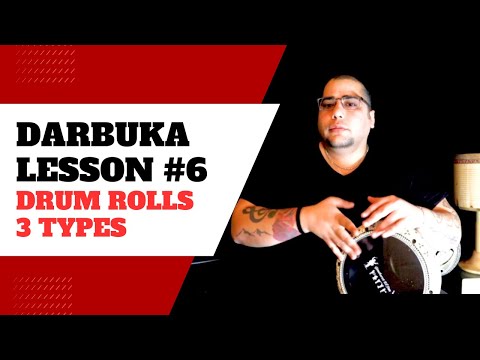 ✅ Darbuka Lesson 6 📚 - Drum Rolls - 3 Types