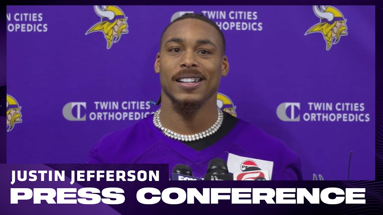 Justin Jefferson on His Belief in Team, Focus on Improving, Leadership Role During Difficult Season