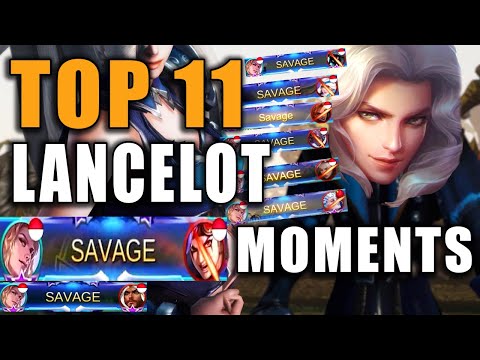 TOP 11 LANCELOT SAVAGE MOMENTS 2021 - MOBILE LEGENDS
