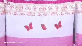 Kit Cama Babá Borboletas | Ref: 47016