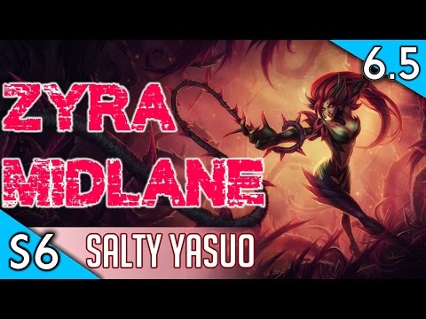 AP Zyra Mid S6 - full ranked game w/ commentary | League of Legends