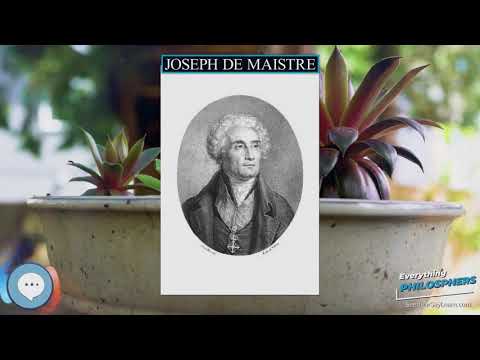 Joseph de Maistre 👩‍🏫📜 Everything Philosophers 🧠👨🏿‍🏫