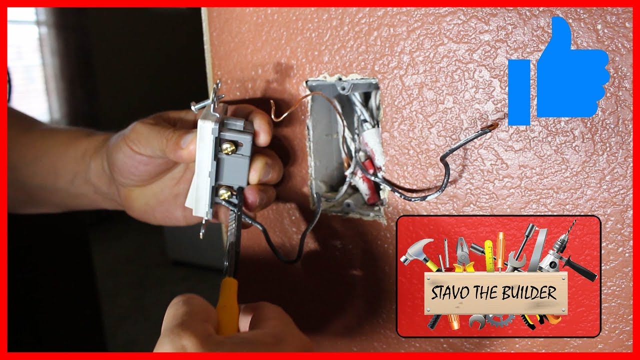Como instalar o cambiar un interruptor o apagador de luz - Switch replacement
