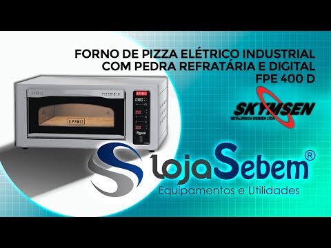 Forno de Lastro para Pizza Elétrico com Pedra Refratária Gpaniz 40 Cm Digital