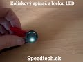 Kolískový spínač okrúhly – 12V / 20 A, biela LED - Video Youtube