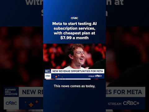 Meta to start testing AI subscription services, with cheapest plan at $7.99 a month