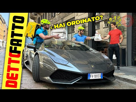 Pretend to be a Rider and Deliver a Pizza in a Lamborghini - [Detto Fatto Ep. 86] - theShow