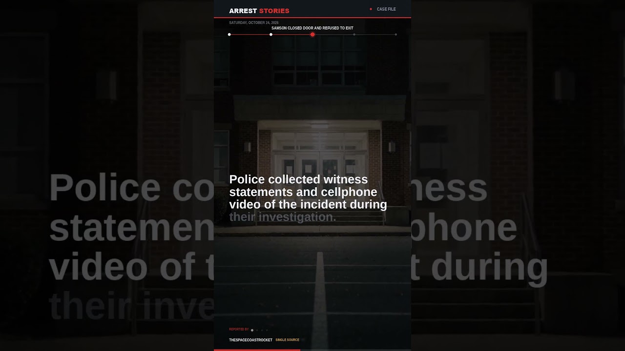 Teacher Justin Samson Slammed Door on Cops