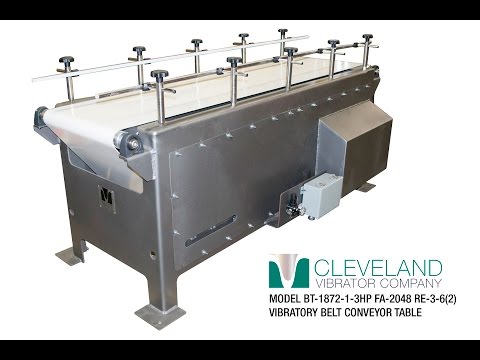 Vibratory Belt Conveyor for Food Processing Industry - Cleveland Vibrator Co.