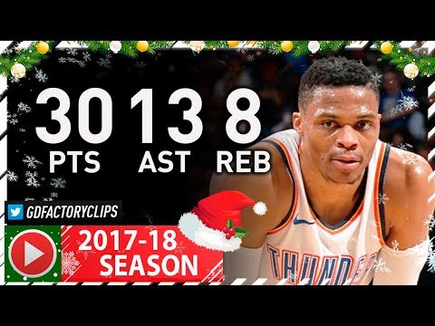 MVP Russell Westbrook Full Highlights vs Raptors (2017.12.27) - 30 Pts, 13 Ast, 8 Reb, BEAST!