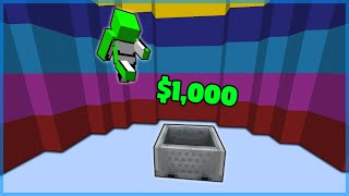 Minecraft YouTubers VS $1,000 Challenges!
