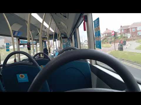 Arriva Northumbria Wright Streetlite Max DF Micro Hybrid 1587 - NK64 EFA on the 306 To Whitley Bay