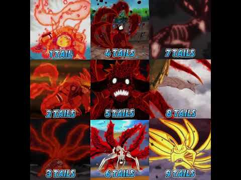 All Naruto Tail Forms in One Video 🌀 #naruto #anime #kurama #foryou #viralshorts #shorts