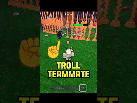 New Trick to remove Troll Teammate on 99 nights in the forest