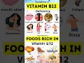 Vitamin B12 Rich Foods And Its Deficiency Signs And Symptoms B12deficiency Vitaminb12