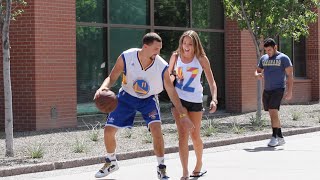 Klay Thompson Plays Basketball with Strangers!!