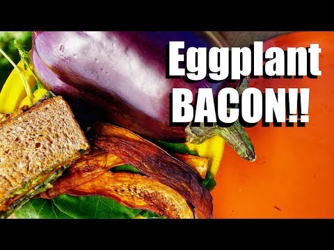 How to Make Eggplant Bacon & an Eggplant Lettuce Tomato Avocado Sandwich (ELTA) // Garden to Table
