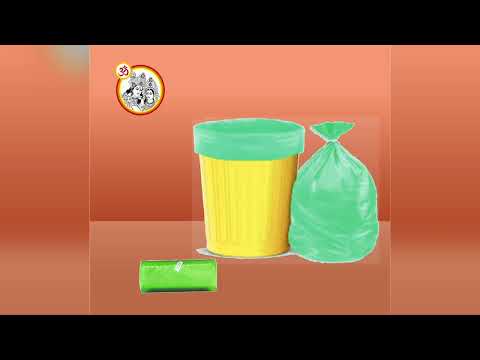 Disposable garbage bag, medium