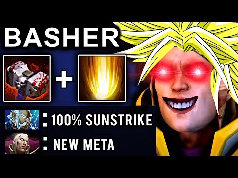 BASHER INVOKER DOTA 2 PATCH 7.07 NEW META PRO GAMEPLAY