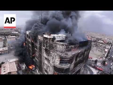 Video Thumbnail: Fire at a shopping center in Iran kills 8 people and injures 40