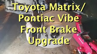 Replacing Front Brakes on Toyota Matrix or Pontiav Vibe